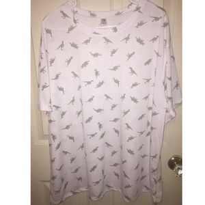 Hybrid short sleeved dinosaur tee